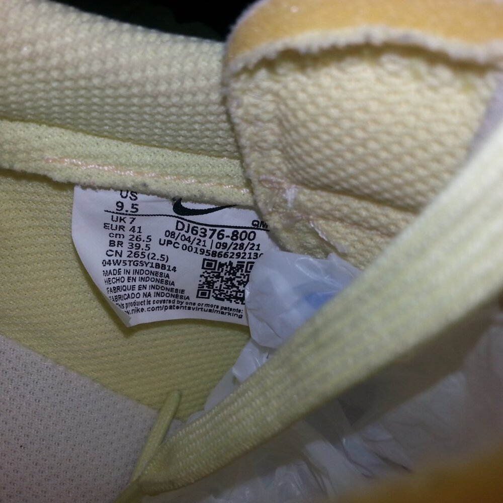 Nike Blazer Platform Shoes Next Nature Women's 9.5 Low Sneakers Yellow VNDS - Picture 14 of 14